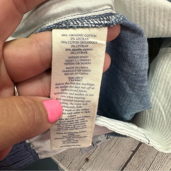 NWT faherty essential chambray short 6.5" Drawstring sz XXL indigo dye - Picture 9 of 10